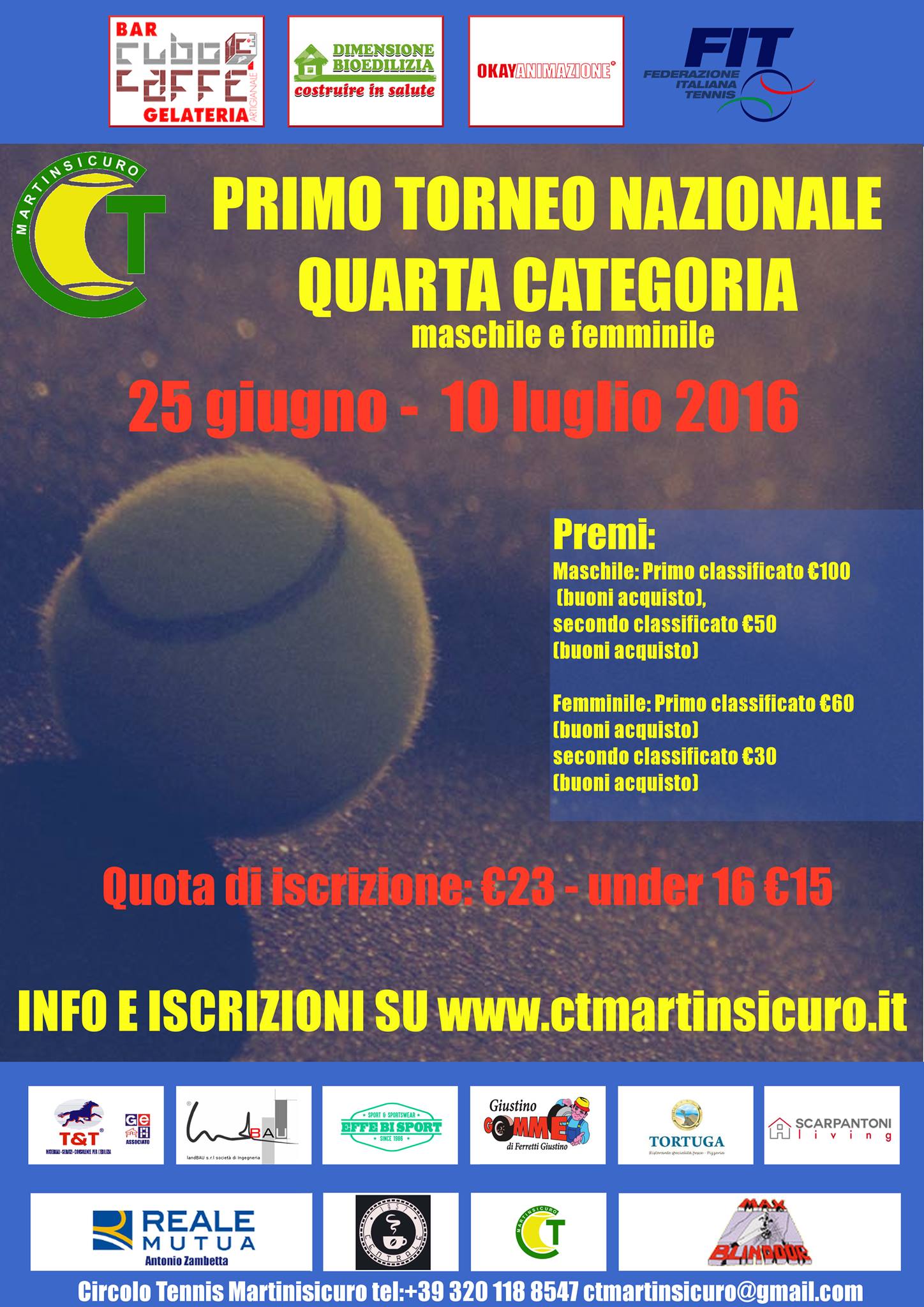 Aperte le iscrizioni al torneo di Quarta Categoria